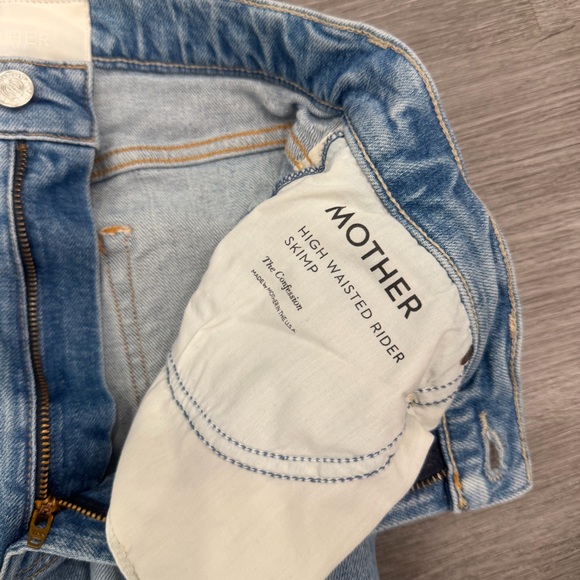 Mother Denim High Waisted Rider Skimp Jean- The Confession Size 28 - Picture 12 of 14